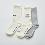 N+Ecology(ネコロジー)【NE-0022075 neco is good 靴下<22-24cm>】グレー