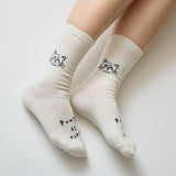 N+Ecology(ネコロジー)【NE-0022075 neco is good 靴下<22-24cm>】ホワイト