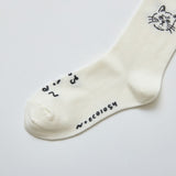 N+Ecology(ネコロジー)【NE-0022075 neco is good 靴下<22-24cm>】ホワイト