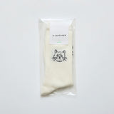 N+Ecology(ネコロジー)【NE-0022075 neco is good 靴下<22-24cm>】ホワイト