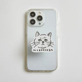 N+Ecology(ネコロジー)【NE-0022066 猫顔スマホグリップ ※全機種対応】じっと見ネコ