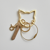 Cat's ISSUE×HASHIBAMI 【CAT-2307-002 ネコカラビナ キーリング】ネコ