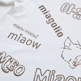 N+Ecology(ネコロジー)【NE-0022083 ニャーＴシャツ】ホワイト_XL
