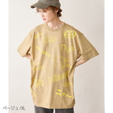 N+Ecology(ネコロジー)【NE-0022083 ニャーＴシャツ】ベージュ_XL