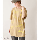 N+Ecology(ネコロジー)【NE-0022083 ニャーＴシャツ】ベージュ_XL