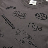 N+Ecology(ネコロジー)【NE-0022083 ニャーＴシャツ】スミクロ_XL