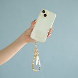 HASHIBAMI【Ha-2504-076 ヘマタイト スター スマホハンドストラップ】ミックス