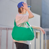 murir【MUR25004 ナイロンビッグショルダーバッグ】グリーン