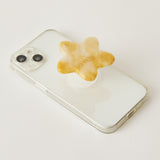 HASHIBAMI【Ha-2307-203 天然石スター スマホグリップ ※全機種対応】イエロークォーツ