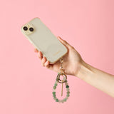 HASHIBAMI【Ha-2500-200 天然石 ハート スマホハンドストラップ】アベンチュリン