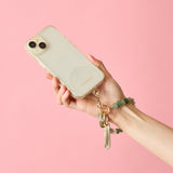 HASHIBAMI【Ha-2500-200 天然石 ハート スマホハンドストラップ】アベンチュリン