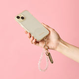 HASHIBAMI【Ha-2500-200 天然石 ハート スマホハンドストラップ】ローズクォーツ