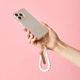 HASHIBAMI【Ha-2500-200 天然石 ハート スマホハンドストラップ】ハウライト