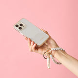 HASHIBAMI【Ha-2500-200 天然石 ハート スマホハンドストラップ】ハウライト
