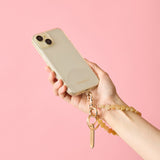 HASHIBAMI【Ha-2500-100 天然石 スター スマホハンドストラップ】イエロークォーツァイト