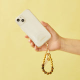 HASHIBAMI【Ha-2500-300 天然石×ゴールドビーズ スマホハンドストラップ】タイガーアイ