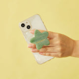 HASHIBAMI【Ha-2307-203 天然石スター スマホグリップ ※全機種対応】アベンチュリン