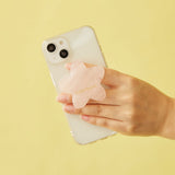 HASHIBAMI【Ha-2307-203 天然石スター スマホグリップ ※全機種対応】ローズクォーツ
