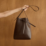 ◆CORRECT限定◆HASHIBAMI 【Ha-2511-109 フェズ巾着バッグ L】ダークブラウン