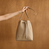 ◆CORRECT限定◆HASHIBAMI 【Ha-2511-109 フェズ巾着バッグ L】グレーベージュ