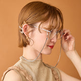 HASHIBAMI 【HB2101116 HASHIBAMI ハート型4mm グラスチェーン】 シルバー