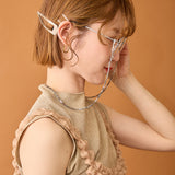 HASHIBAMI 【HB2101115 HASHIBAMI 花型3.6mm グラスチェーン】 シルバー