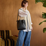 ◆CORRECT限定◆HASHIBAMI 【Ha-2511-109 フェズ巾着バッグ L】ブラック