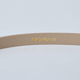 HASHIBAMI【Ha-2402-623 エイチビー 15mm レザーベルト】ベージュ