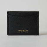 HASHIBAMI 【Ha-2410-326 レザーリボン ミニウォレット】ブラック