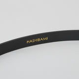 HASHIBAMI【Ha-2504-081 エイチビー エナメル 15mm レザーベルト】ブラック