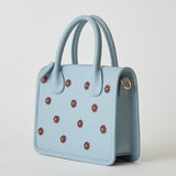 ◆CORRECT限定◆HASHIBAMI【Ha-2504-112 スモールフラワー ポシェット】ペールブルー