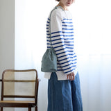 ◆CORRECT限定◆HASHIBAMI 【Ha-2511-118 スモールフラワースエードボンサック】ペールブルー