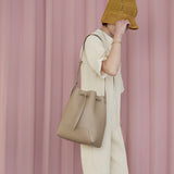 ◆CORRECT限定◆HASHIBAMI 【Ha-2511-109 フェズ巾着バッグ L】グレーベージュ