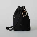◆CORRECT限定◆HASHIBAMI 【Ha-2511-118 スモールフラワースエードボンサック】ブラック