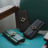 HASHIBAMI【Ha-2509-605 フラワーバックル ロングウォレット】エクリュ