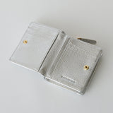 ◆CORRECT限定◆HASHIBAMI【Ha-2511-107 レザーリボン二つ折りウォレット】シルバー