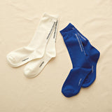 N+Ecology(ネコロジー)【NE-0022007 猫メッセージ靴下<22-24cm>】ブルー