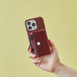 SHAKECASE【SC-07-019 シェイクポーチ スウェットキジ 13proサイズ】ボルドー