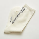N+Ecology(ネコロジー)【NE-0022007 猫メッセージ靴下<22-24cm>】ホワイト