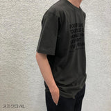 N+Ecology(ネコロジー)【NE-0022011 メッセージ 猫Ｔシャツ】スミクロ_XL