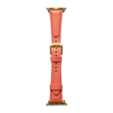 HASHIBAMI【Ha-2111-518 エイチビー アップルウォッチバンド  (38/40/41mm)】コーラルレッド