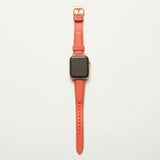 HASHIBAMI【Ha-2111-518 エイチビー アップルウォッチバンド  (38/40/41mm)】コーラルレッド