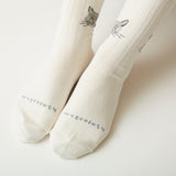 N+Ecology(ネコロジー)【NE-0022031 ラメ入りイカ耳ソックス<22-24cm>】ホワイト
